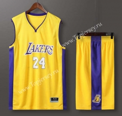 Los Angeles Lakers Yellow #24 NBA Uniform-613