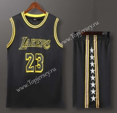Los Angeles Lakers Black #23 NBA Uniform-613