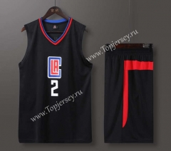 Los Angeles Clippers Black #2 NBA Uniform-613