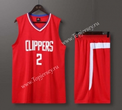 Los Angeles Clippers Red #2 NBA Uniform-613