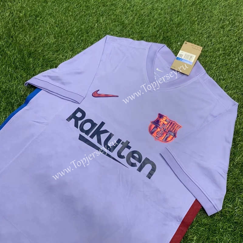 2021-2022 Barcelona Away Purple Thailand Soccer Jersey AAA-407-Barcelona| topjersey