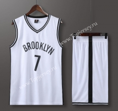 Brooklyn Nets White #7 NBA Uniform-613