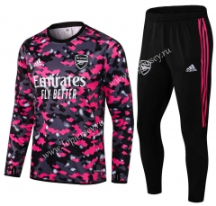 2021-2022 Arsenal Pink&Gray Thailand Soccer Tracksuit-411