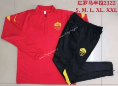 2021-2022 Roma Red Thailand Soccer Tracksuit-815