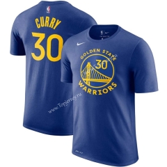 Golden State Warriors Blue #30 NBA Cotton T-shirt-CS