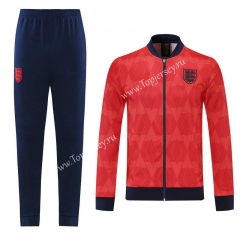 Retro Version 2021-2022 England Red Thailand Soccer Jacket Uniform-LH