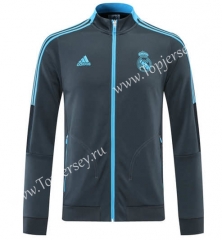 2021-2022 Real Madrid Gray Thailand Soccer Jacket-LH