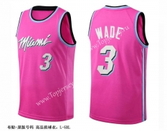 Miami Heat Pink #3 NBA Jersey-SJ