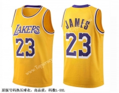 Los Angeles Lakers Yellow #23 NBA Jersey-SJ