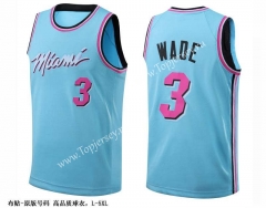 Miami Heat Blue #3 NBA Jersey-SJ