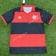 Retro Version 1982 Flamengo Red and Black Thailand Soccer Jersey AAA-407