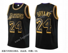 Los Angeles Lakers Black #24 NBA Jersey-SJ