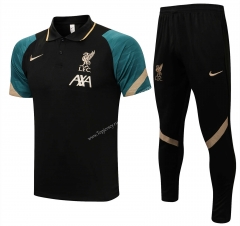 2021-2022 Liverpool Black Thailand Soccer Polo Uniform-815