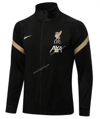 2021-2022 Liverpool Black High Collar Thailand Soccer Jacket-815