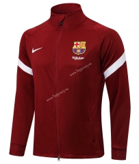 2021-2022 Barcelona Maroon Thailand Soccer Jacket-815