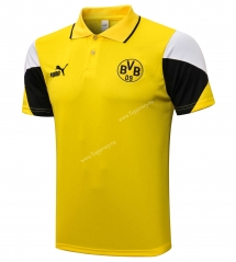 2021-2022 Borussia Dortmund Yellow Thailand Polo Shirt-815