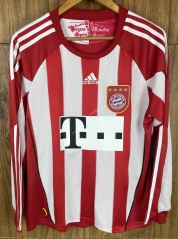 Retro Version 2010 Bayern München Home Red&White LS Thailand Soccer Jersey AAA-SL