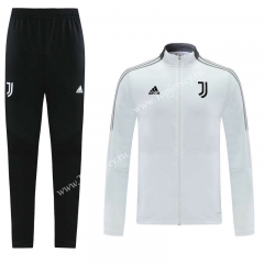 2021-2022 Juventus White Thailand Soccer Jacket Uniform-LH
