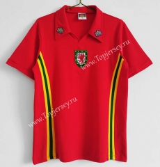 Retro Version 76-79 Wales Home Red Thailand Soccer Jersey AAA-C1046