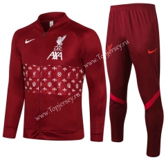 2021-2022 Liverpool Maroon Thailand Soccer Jacket Uniform-815