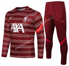 2021-2022 Liverpool Red Thailand Soccer Tracksuit-815