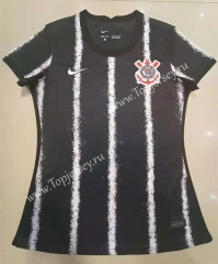 2021-2022 Corinthians Away Black Thailand Women Soccer Jersey AAA-708