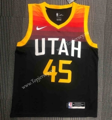 2021 City Edition Utah Jazz Black #45 NBA Jersey-311