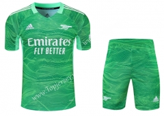 2021-2022 Arsenal Goalkeeper Green Thailand Soccer Uniform-418