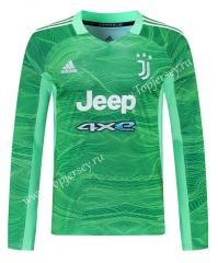 2021-2022 Juventus Goalkeeper Green LS Thailand Soccer Jersey-418
