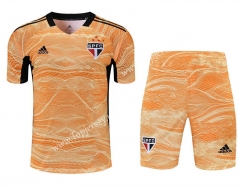 2021-2022 Sao Paulo Futebol Clube Goalkeeper Orange Thailand Soccer Uniform-418