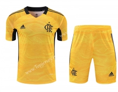 2021-2022 Flamengo Goalkeeper Yellow Thailand Soccer Uniform-418