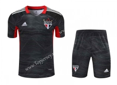 2021-2022 Sao Paulo Futebol Clube Goalkeeper Black Thailand Soccer Uniform-418