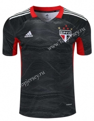 2021-2022 Sao Paulo Futebol Clube Goalkeeper Black Thailand Soccer Jersey-418