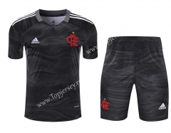 2021-2022 Flamengo Goalkeeper Black Thailand Soccer Uniform-418