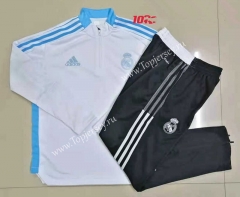 2021-2022 Real Madrid White Kids/Youth Soccer Tracksuit-815