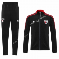 2021-2022 Sao Paulo Black Thailand Soccer Jacket Uniform-LH