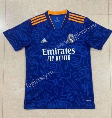 2021-2022 Real Madrid Away Blue Thailand Soccer Jersey AAA