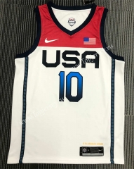 2021 Olympics USA White #10 NBA Jersey-311