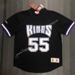 Sacramento Kings Black #55 NBA Shirt-311