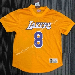 Los Angeles Lakers Yellow #8 NBA Shirt-311