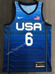2021 Olympics USA Blue #6 NBA Jersey-311