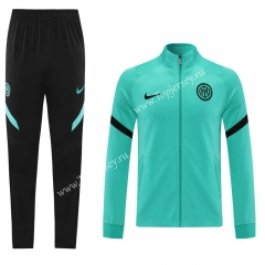 2021-2022 Inter Milan Green Thailand Soccer Jacket Uniform-LH