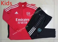 2021-2022 Arsenal Red Kids/Youth Soccer Tracksuit-815