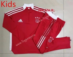 2021-2022 Ajax Red Kids/Youth Soccer Tracksuit-815