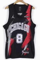 Fashion Edition Chicago Bulls Black #8 NBA Jersey