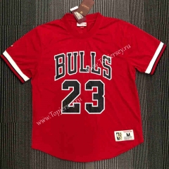 Mitchellness Chicago Bulls Red #23 NBA Shirt-311