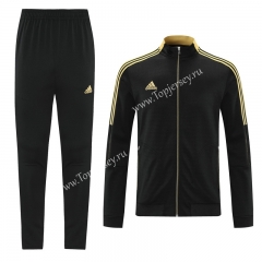 2021-2022 Black Thailand Soccer Jacket Uniform-LH