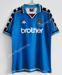 Retro Version 97-99 Manchester City Home Blue Thailand Soccer Jersey AAA-C1046
