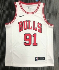 Chicago Bulls White #91 NBA Jersey-311