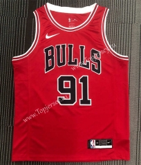 Chicago Bulls Red #91 NBA Jersey-311
